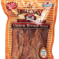 Smokehouse 100-Percent Natural Chicken Breast Strips Dog Treats, 8-Ounce