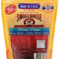 Smokehouse Pet Products 85458 Chicken Turk Chips Treat For Dogs, 4-Ounce