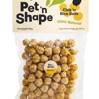Pet 'n Shape Chik 'n Rice Balls - All Natural Dog Treats, 8 oz
