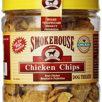 Smokehouse 100-Percent Natural Chicken Chips Dog Treats, 1-Pound