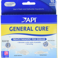 API GENERAL CURE Freshwater and Saltwater Fish Powder Medication 10-Count Box