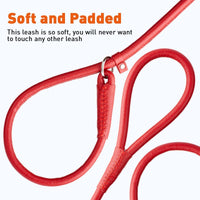 
              Soft Leather Round Slip Lead
            