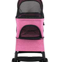 Executive Pet Stroller with a Removable Cradle