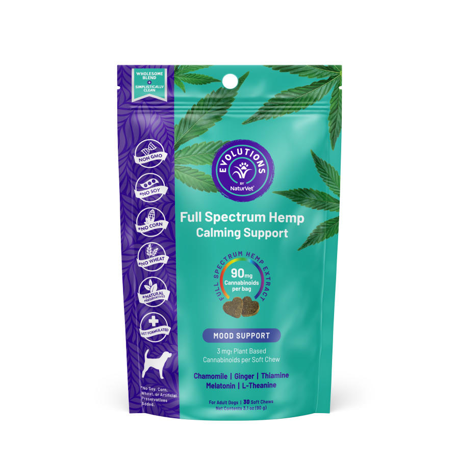 Evolutions by NaturVet Full Spectrum Hemp Calming Aid Soft Chews 30 ct