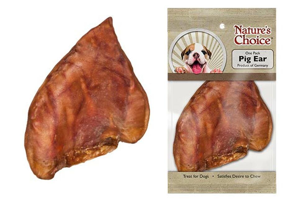 Nature's Choice Pig Ear Dog Treats All-natural Pig's Ears For Puppy, Training 1 Ear