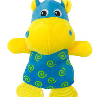 10" Hippo Soft Dog Toy