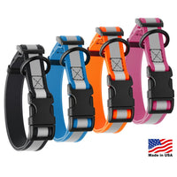 
              Dogline Biothane Reflective Dog Collar with Quick Release Buckle
            