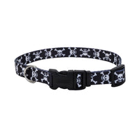 Pet Attire Styles Skulls Adjustable Dog Collar 10"-14" Long x 5/8" Wide