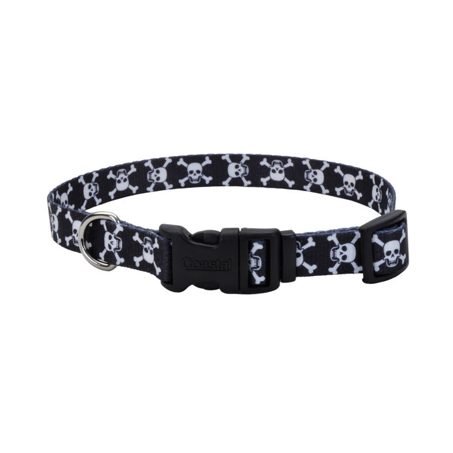 Pet Attire Styles Skulls Adjustable Dog Collar 10