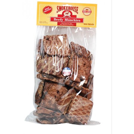 Smokehouse 100-Percent Natural Beef Munchies Dog Treats, 1-Pound