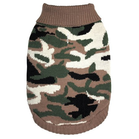 Camouflage Dog Sweater by Fashion Pet Small