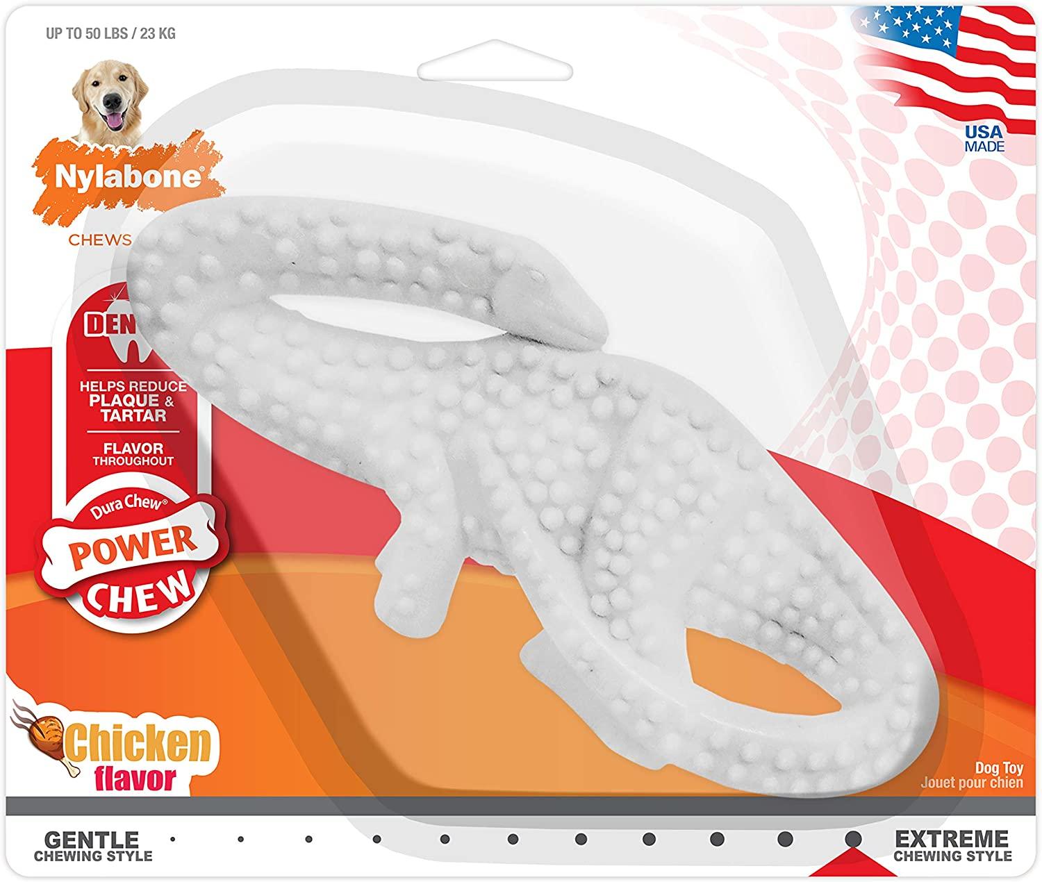 Nylabone Puppy Chew Gentle Chewing Dura Chew Original Flavored Dental Dinosaur Chew Toy Dinosaur Style Varies