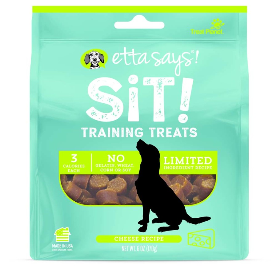 Etta Says! Sit! Training Treats Cheddar Cheese 6 oz