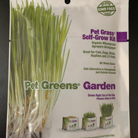 Bell Rock Growers Pet Greens Pet Grass Organic Wheatgrass Self Grow Kit, Contains Soil Mixture and Seed Packet
