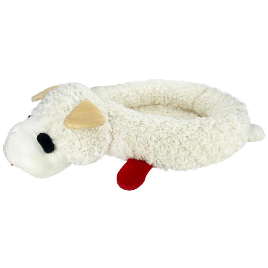Multipet Lamb Chop Bolster Style Dog Bed  Medium, 27  X 18.5 in