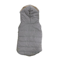 
              Fashion Pet Velvety Puffer Coat Gray Large
            