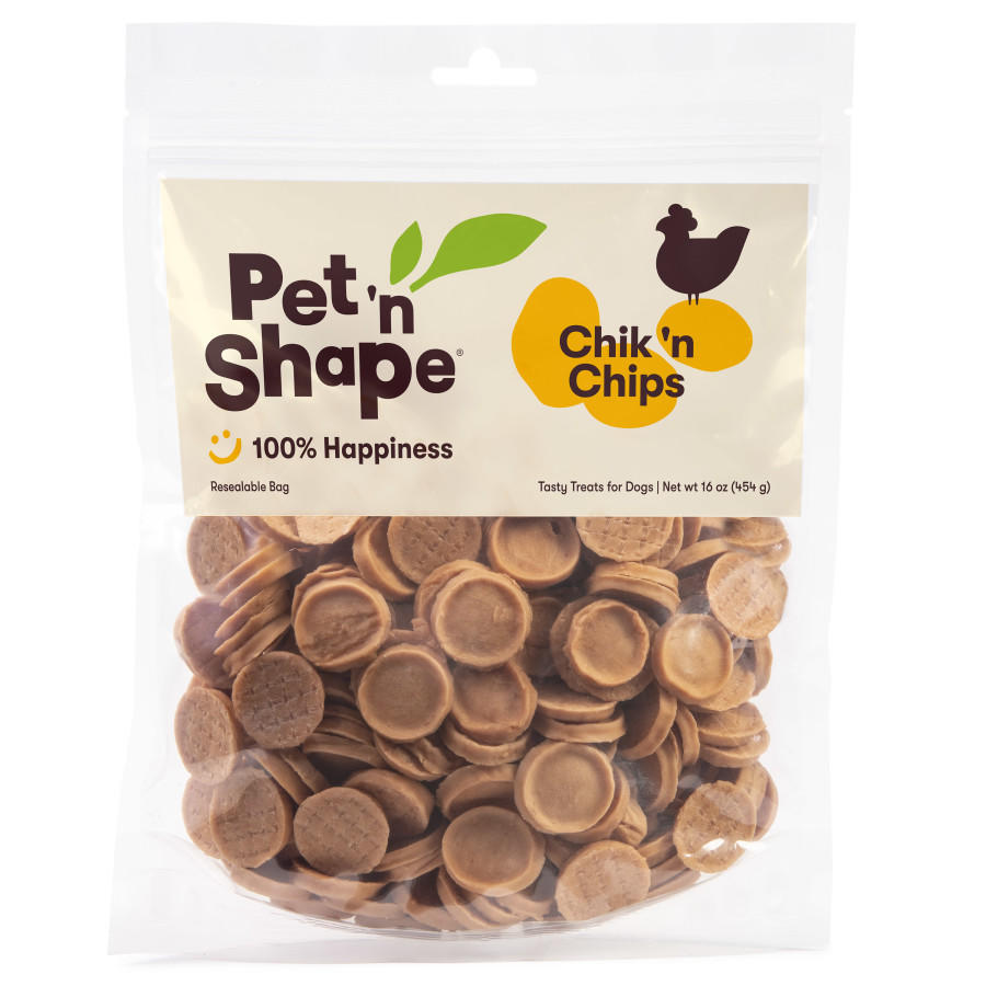Pet 'n Shape Chik 'n Chips - All Natural Dog Treats, 1 Lb