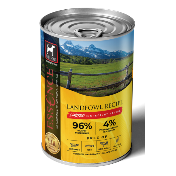 Essence Limited Ingredient Landfowl Recipe Canned Dog Food 13-oz, case of 12