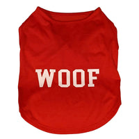 Cosmo Furbabies Woof T Shirt  Size Medium 14"-19" RED